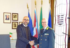 L'incontro tra il presidente Robaldo e il colonnello Alba