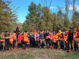 L'inaugurazione del cantiere didattico nel Bosco di Geminella