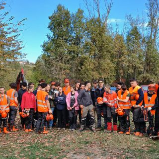 L'inaugurazione del cantiere didattico nel Bosco di Geminella