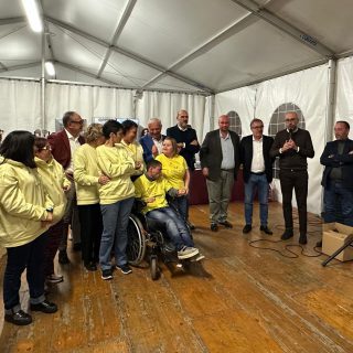 L'intervento del presidente Robaldo alla cena solidale “Gusta le Chiocciole”
