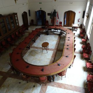La Sala Giolitti del palazzo della Provincia