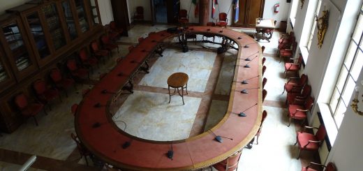 La Sala Giolitti del palazzo della Provincia