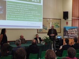 L'intervento del presidente Robaldo durante il convegno promosso presso la scuola forestale di Ormea