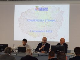 L'intervento introduttivo del presidente Robaldo durante la conferenza stampa