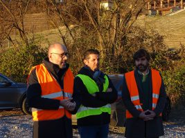 Il presidente Robaldo con i Sindaci di Monchiero e Novello