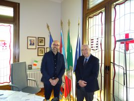 Il presidente Robaldo con il presidente del Tribunale di Cuneo Amato