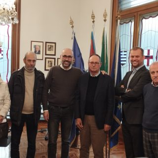 L'incontro tra il presidente Robaldo e il presidente provinciale Acli Elio Lingua
