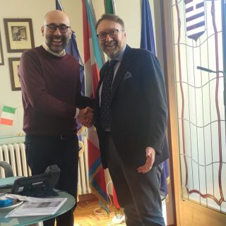 Il Presidente Robaldo con il Sindaco Piccinelli