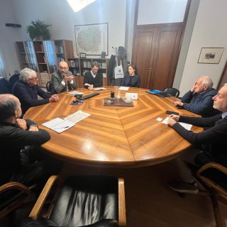 Un momento dell'incontro sulla sicurezza stradale