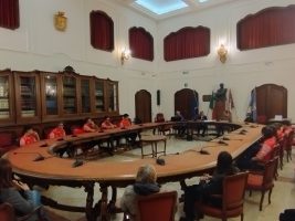 Un momento della cerimonia di premiazione