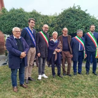 Il Presidente Robaldo con i consiglieri Danna e Pulitanò alla cerimonia in ricordo di Luigi Einaudi