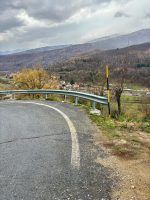 Un tratto di strada provinciale interessata dai sopralluoghi