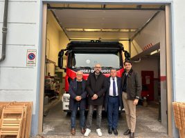 Visita del Presidente Robaldo al Distaccamento dei Vigili del Fuoco Volontari di Dogliani