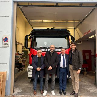 Visita del Presidente Robaldo al Distaccamento dei Vigili del Fuoco Volontari di Dogliani
