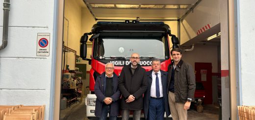 Visita del Presidente Robaldo al Distaccamento dei Vigili del Fuoco Volontari di Dogliani