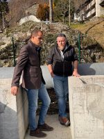 Un momento della visita al centro ALPSTREAM di Ostana