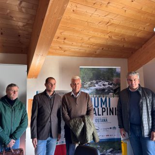 Un momento della visita al centro ALPSTREAM di Ostana