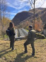 Un momento della visita al centro ALPSTREAM di Ostana