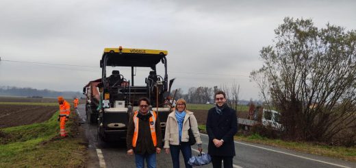 Il sopralluogo della consigliera Casale ai lavori di bitumatura della sp 175