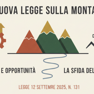 Il logo del convegno sulla nuova legge della montagna