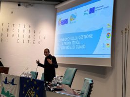 L'intervento del consigleire delegato alla pesca Simone Manzone