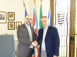 L'incontro tra il presidente della Provincia Robaldo e il presidente della Fondazione CRS Villois