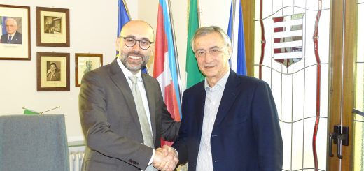 L'incontro tra il presidente della Provincia Robaldo e il presidente della Fondazione CRS Villois