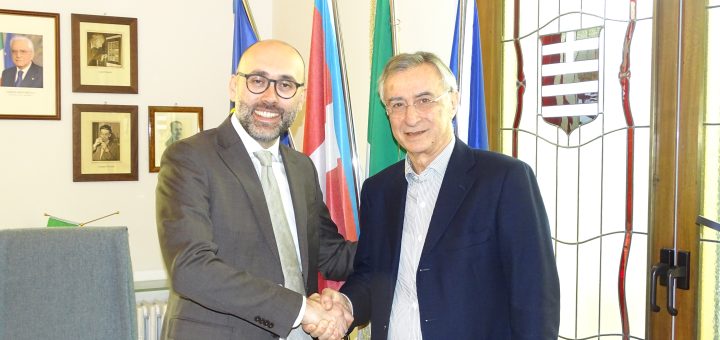 L'incontro tra il presidente della Provincia Robaldo e il presidente della Fondazione CRS Villois