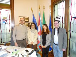 Il presidente Robaldo con la dirigente provinciale Allione, la direttrice amministrativa e il presidente del Conservatorio "Ghedini" Olivero e Sismonda