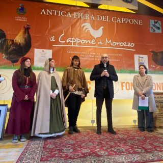 L'intervento del presidente Robaldo durante l'inaugurazione della fiera del Cappone di Morozzo