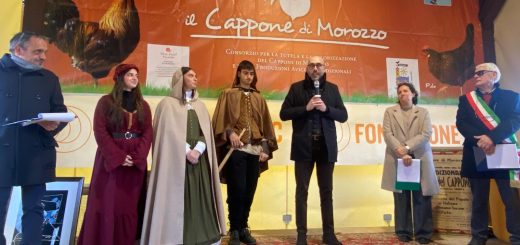 L'intervento del presidente Robaldo durante l'inaugurazione della fiera del Cappone di Morozzo