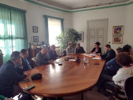 L'incontro tra il preisdente Robaldo, il vicepresidente Antoniotti e la giunta del Comune di Bra