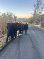 Il sopralluogo in località Madonna dei Cavalli di Canale