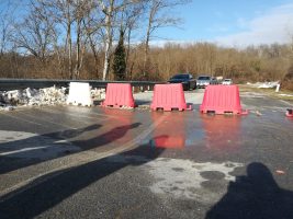 Le foto dell'avvallamento sulla sp 12 tra ra l’intersezione con la sp 60 per Castellino Tanaro e l’intersezione con la sp 314 per Niella Tanaro