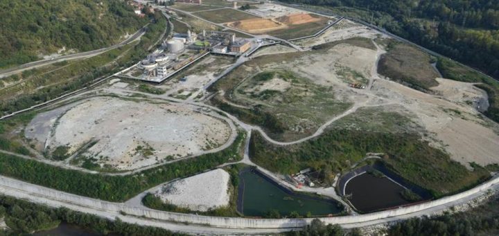 Il sito dell'ex Anca di Cengio