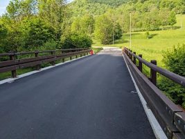 Il ponte di San Pietro Monterosso sulla sp 250