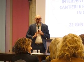 Un intervento del presidente della Provincia Luca Robaldo