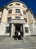 Il presidente Robaldo con il sindaco Fogliato e la dirigente scolastica Massucco dopo la prima riunione informale di coordinamento operativo