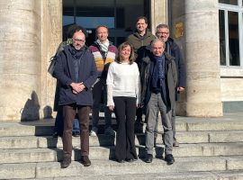 Il presidente Robaldo con il sindaco Fogliato e la dirigente scolastica Massucco dopo la prima riunione informale di coordinamento operativo