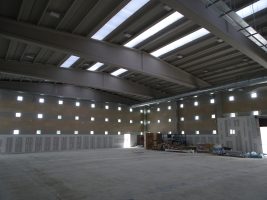 La palestra del nuovo Istituto "Sebastiano Grandis" di Cuneo