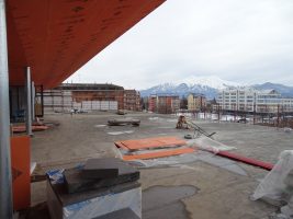 Il terrazzo panoramico del nuovo Istituto "Sebastiano Grandis" di Cuneo