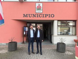 L'incontro tra il presidente Robaldo e il sindaco Bodrito a Cortemilia