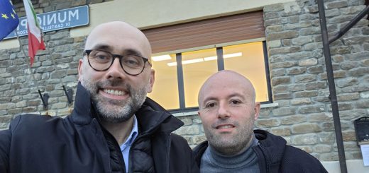 L'incontro tra il presidente Robaldo e il sindaco di Castelletto Uzzone Gabriele Molinari