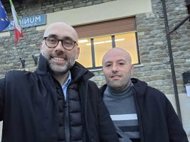 L'incontro tra il presidente Robaldo e il sindaco di Castelletto Uzzone Gabriele Molinari