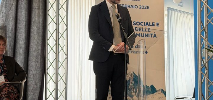 L'intervento del presidente della Provincia durante l'assemblea di confcooperative Piemonte Sud