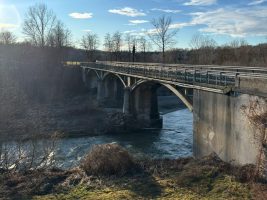 Il ponte sul Tanaro della sp 115 in località Piantorre di Castellinaldo