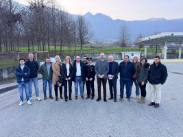 Il sopralluogo alla viabilità di Envie del presidente Robaldo con i consiglieri provinciali Baldi e Casale e gli amministratori comunali