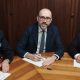 La firma del protocollo tra i presidenti della Camera di Commercio Luca Crosetto, della Provincia di Cuneo Luca Robaldo e della Fondazione CRC Mauro Gola
