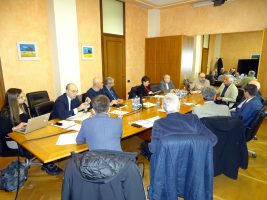 Un momento dell'incontro con i sindaci delle città con più di 10 mila abitanti