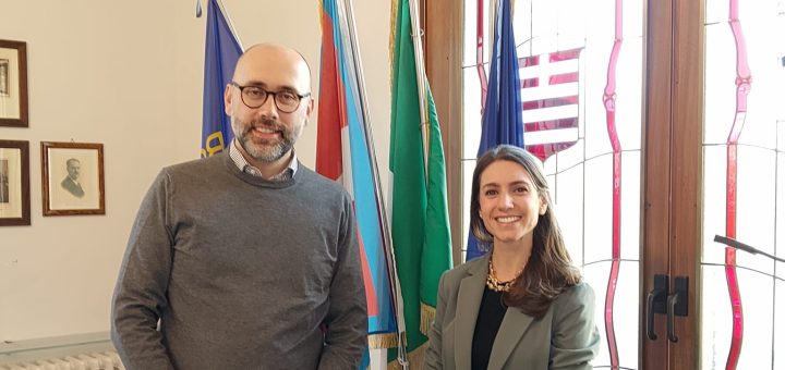 L'incontro tra il presidente Robaldo e l'arch. Francesca Dalmasso